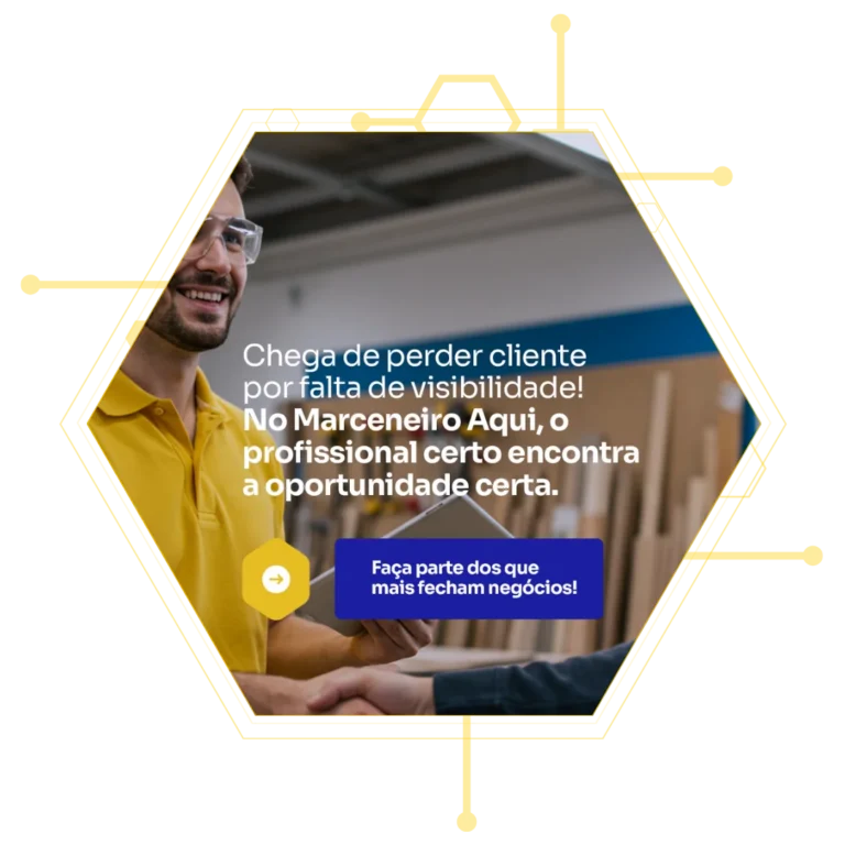 No Marceneiro Aqui, o profissional certo encontra a oportunidade certa.